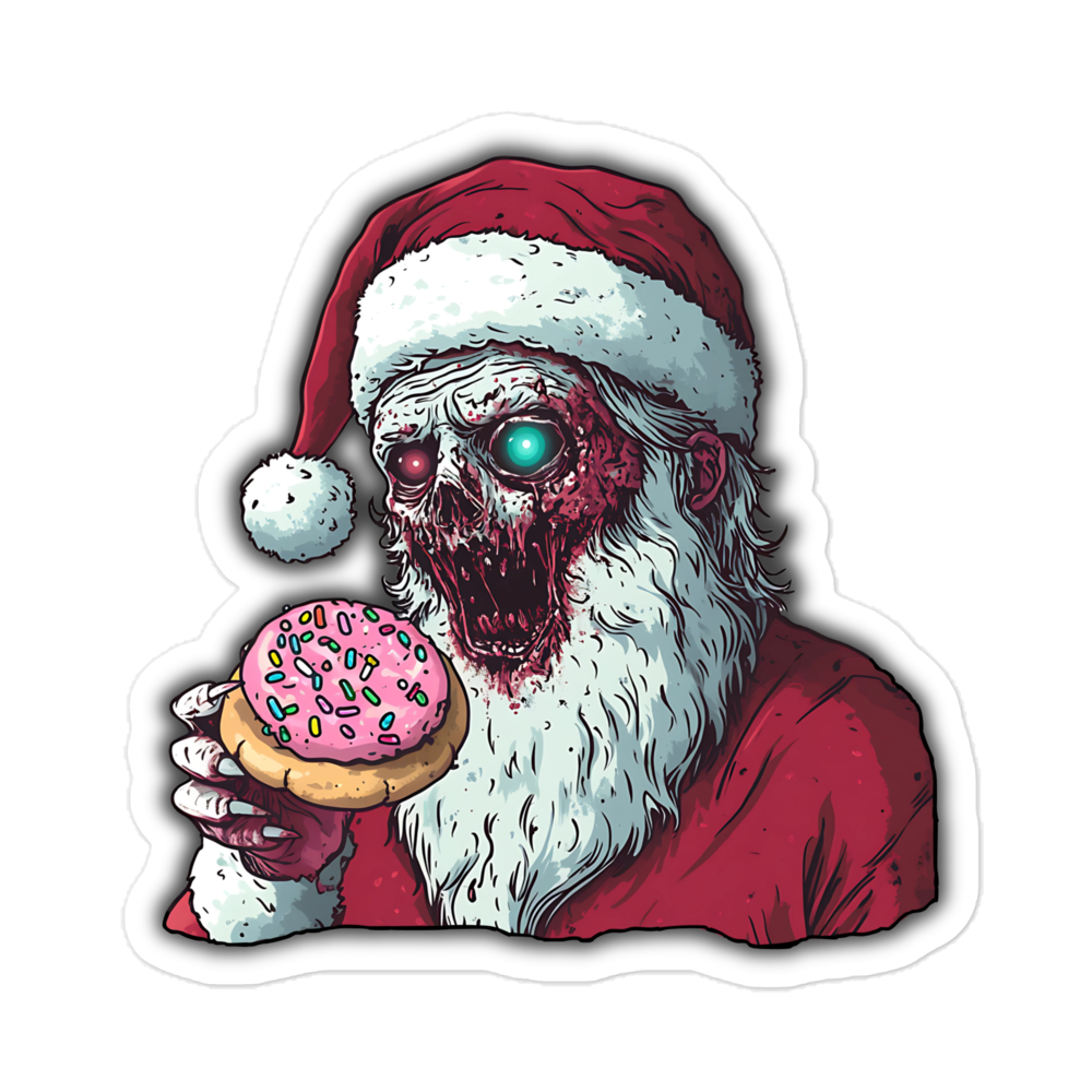 Zombie Santa Sticker