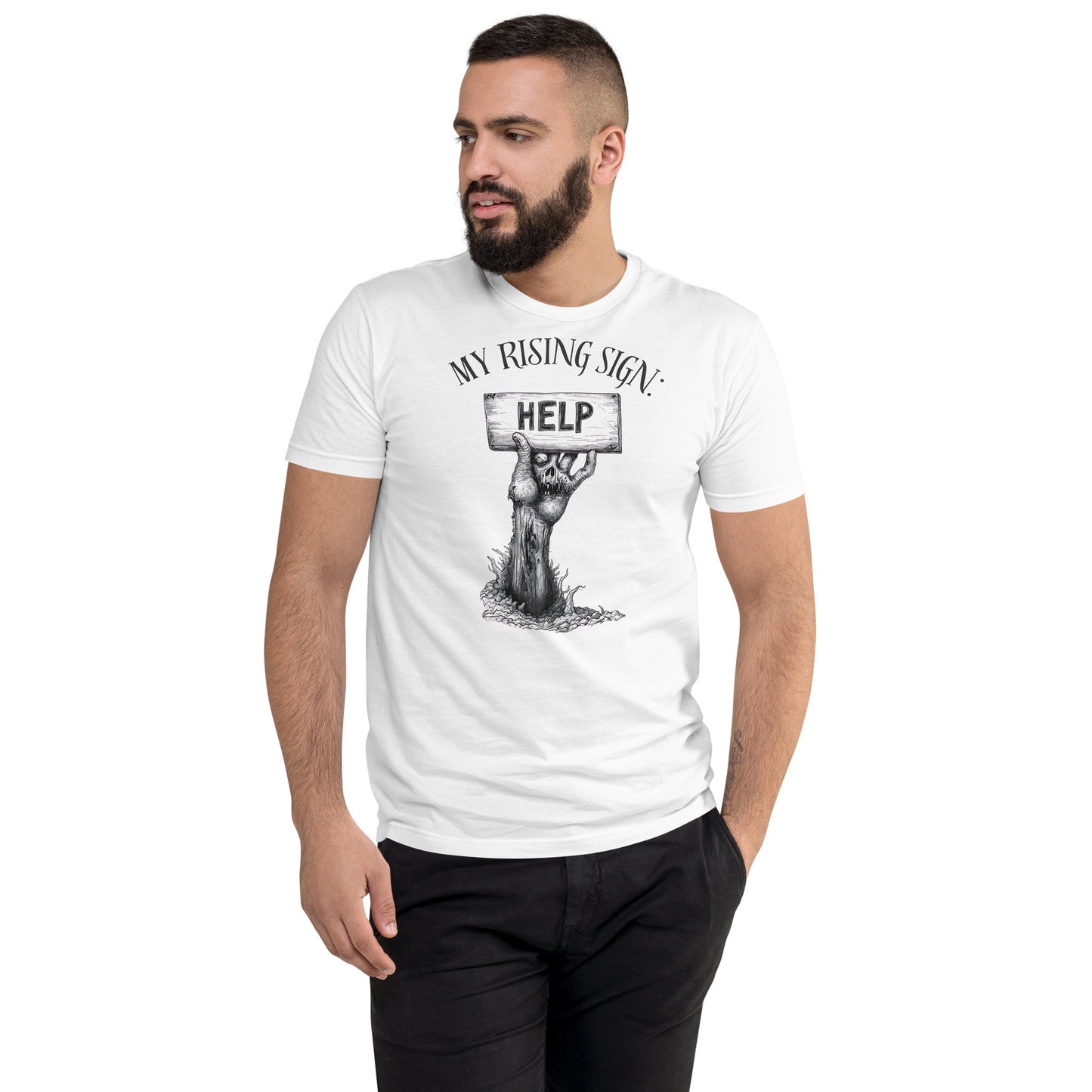 My Rising Sign Men's Fitted Tee