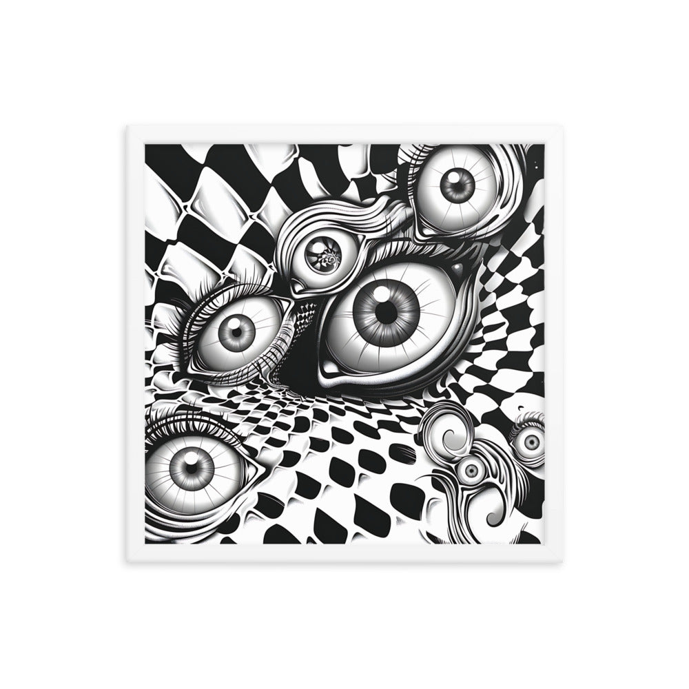 Framed Eyes Everywhere Poster