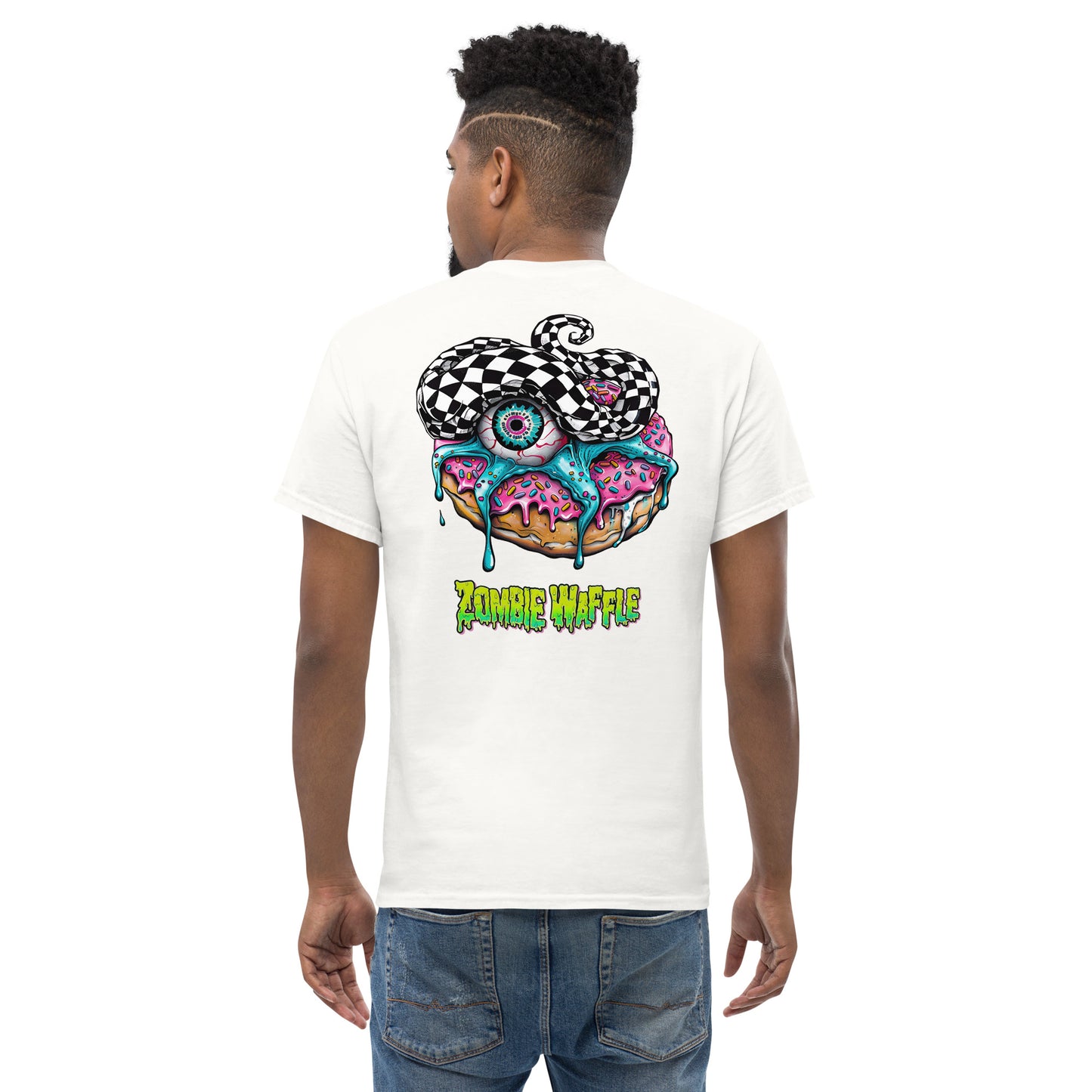Zombie Donut II Men's Loose Fit Tee (Back Print)