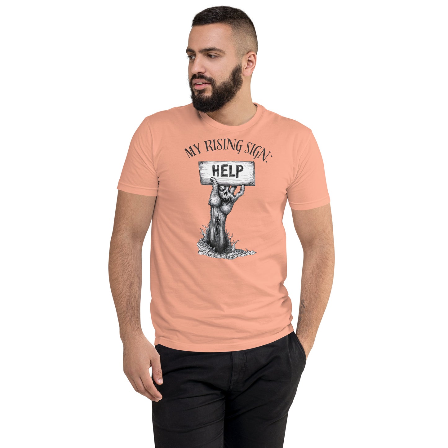 My Rising Sign Men's Fitted Tee