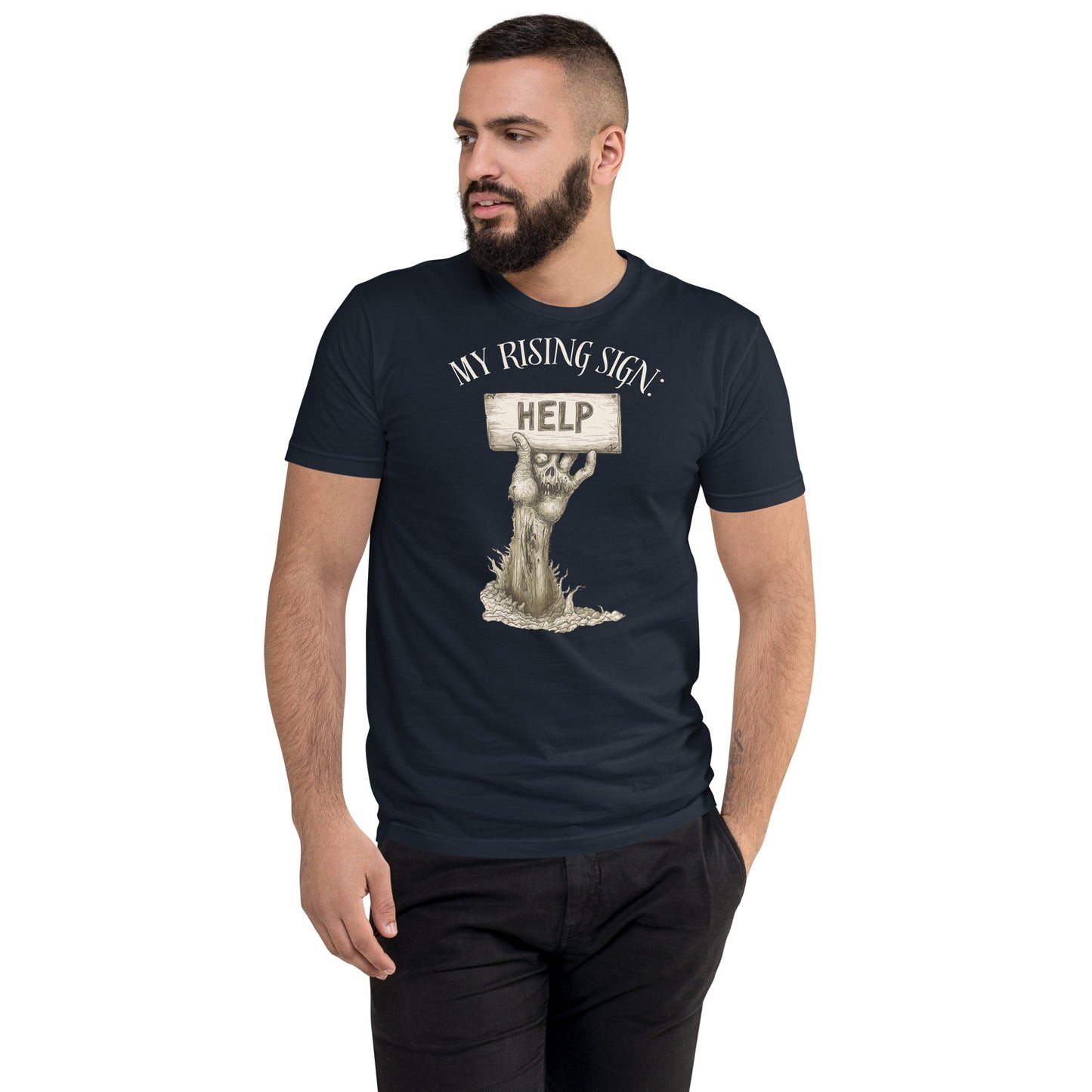 My Rising Sign Men's Fitted Tee
