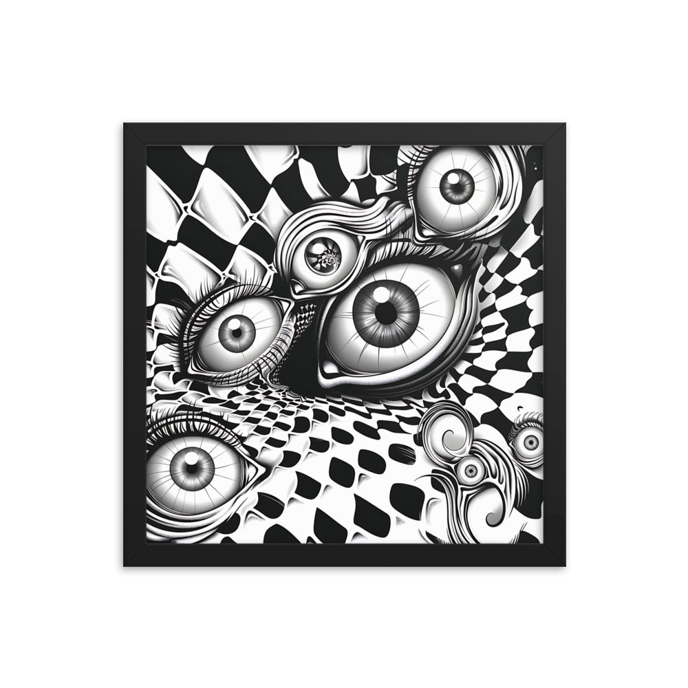 Framed Eyes Everywhere Poster
