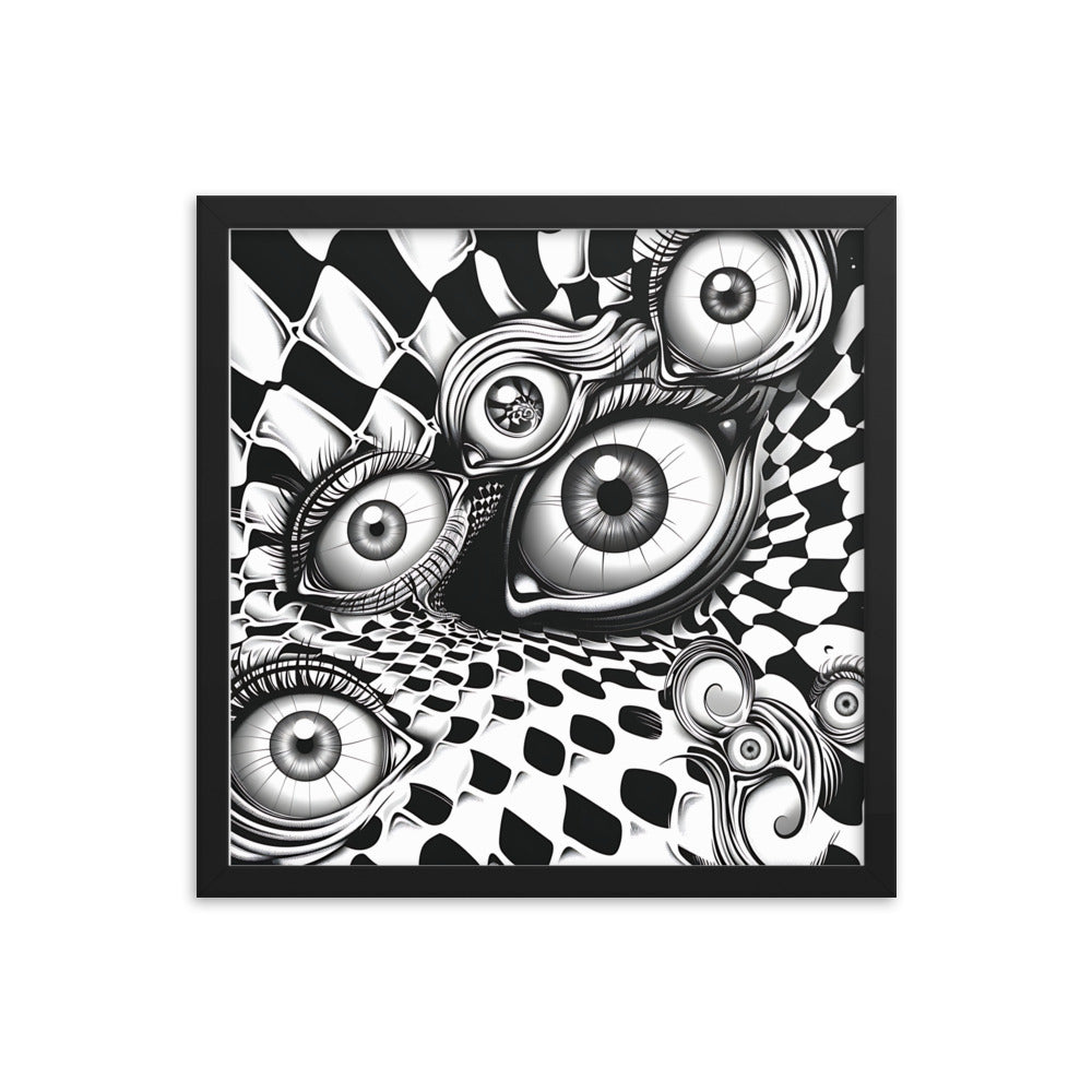Framed Eyes Everywhere Poster