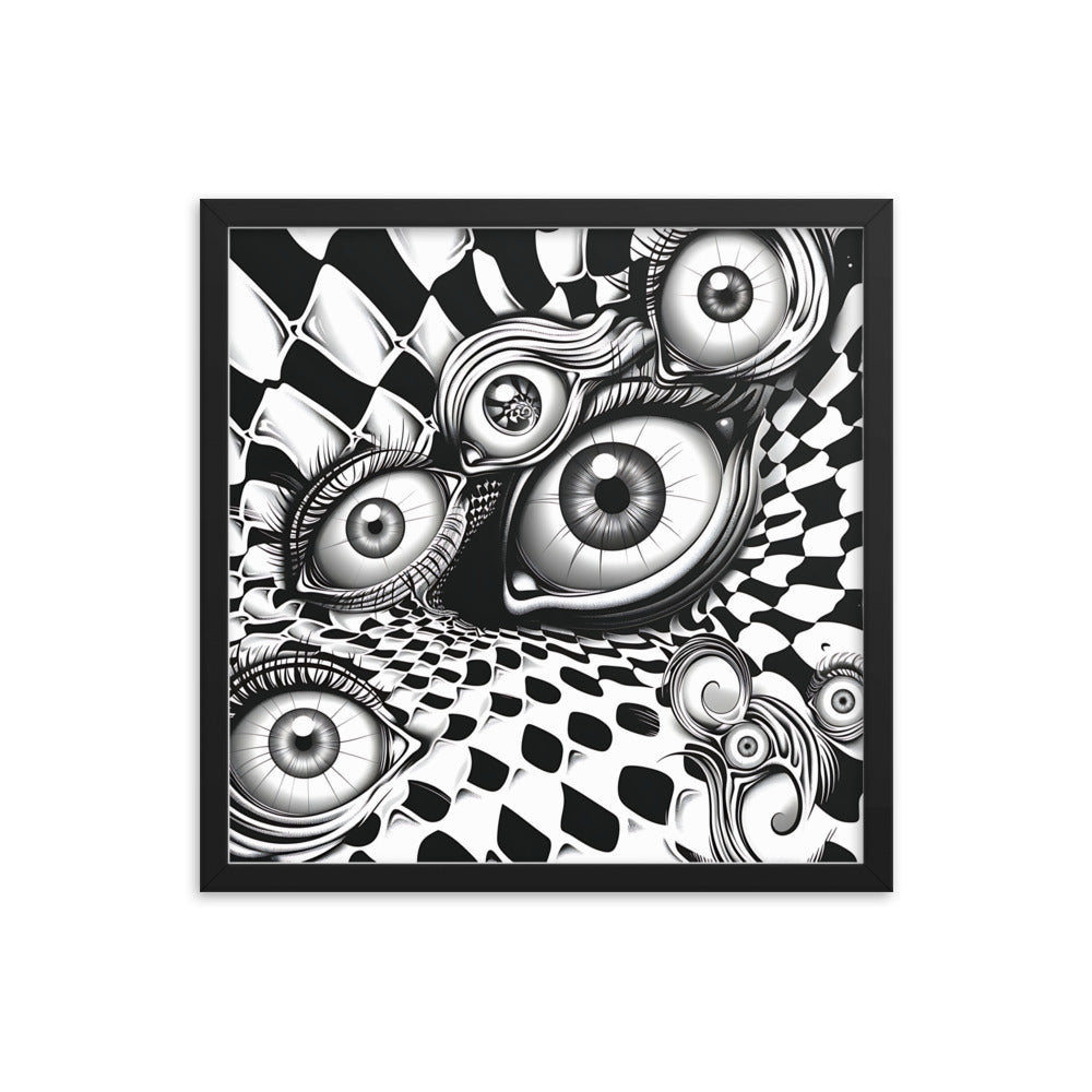 Framed Eyes Everywhere Poster