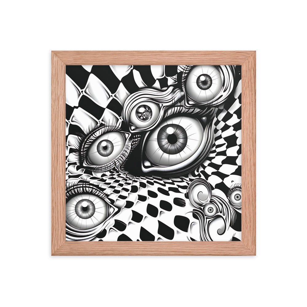 Framed Eyes Everywhere Poster