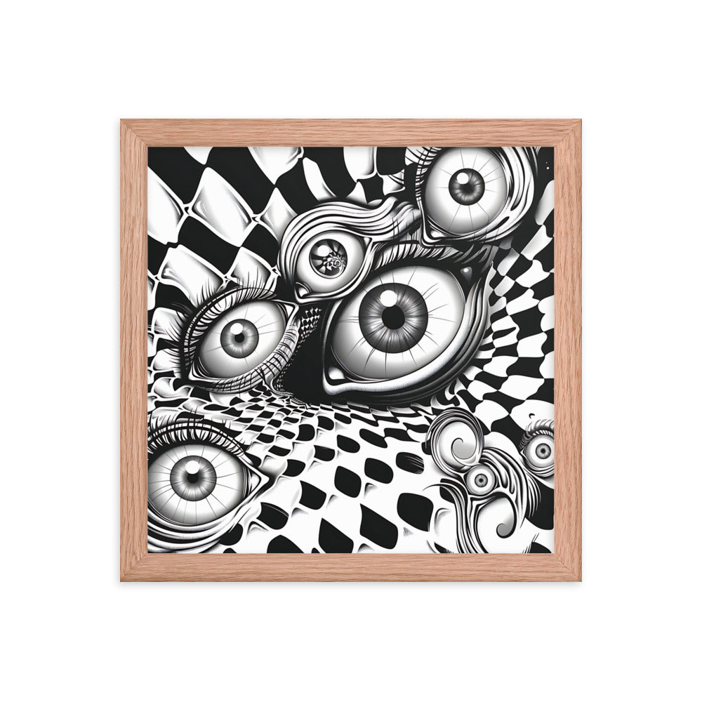 Framed Eyes Everywhere Poster
