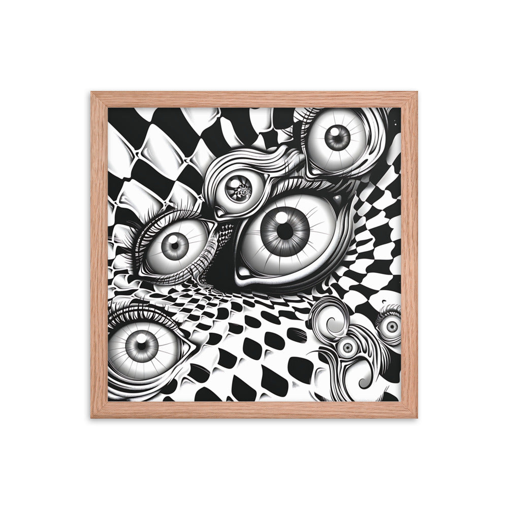 Framed Eyes Everywhere Poster
