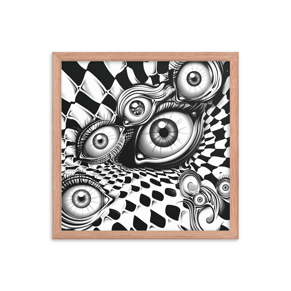 Framed Eyes Everywhere Poster