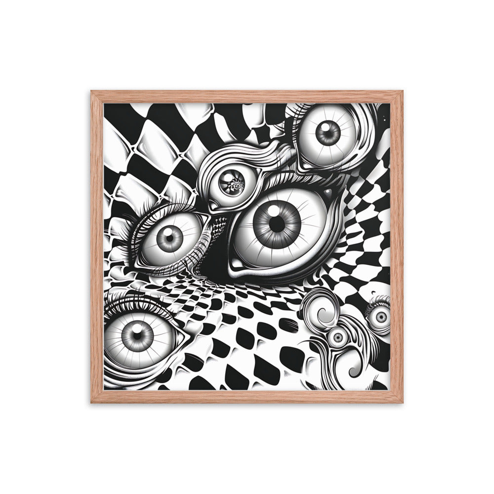 Framed Eyes Everywhere Poster