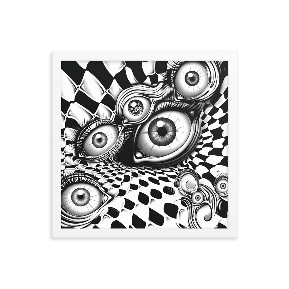 Framed Eyes Everywhere Poster