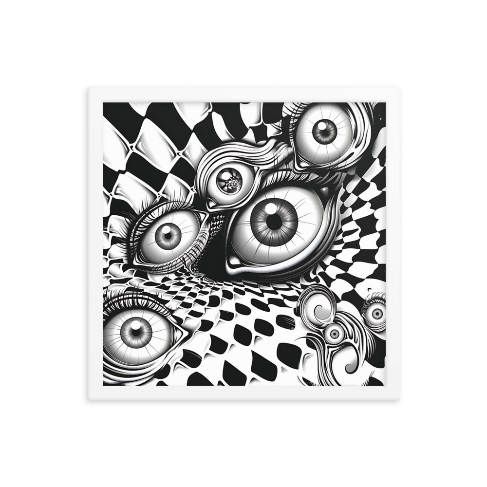 Framed Eyes Everywhere Poster